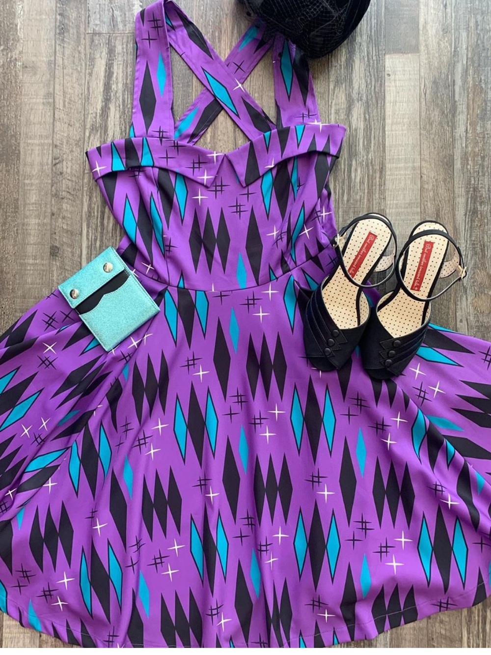 Sourpuss Haunted Diamonds Veronica Dress
